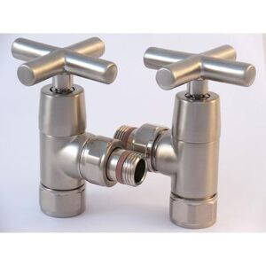 Tuzio Traditional Gate Valve Pair For Hydronic Towel Warmers A1064