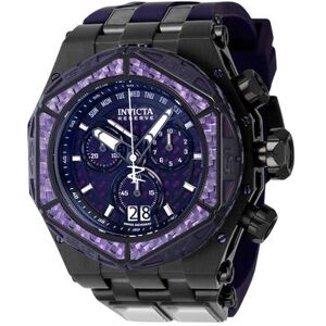 Open Box Invicta Reserve Carbon Hawk Swiss Ronda 8040.N Caliber Men's Watch - 54.5mm Purple Black (AIC-38896)