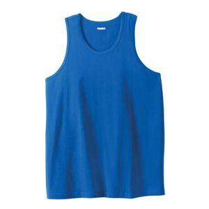 Plus Size Women's Shrink-Less™ Lightweight Tank by KingSize in Royal Blue (Size 4XL) Shirt