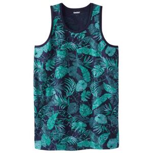 Plus Size Women's Shrink-Less™ Lightweight Tank by KingSize in Tidal Green Leaf (Size 3XL) Shirt