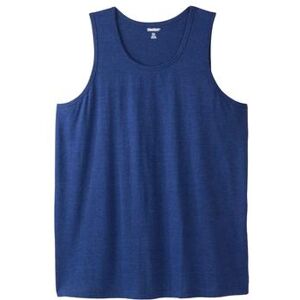 Plus Size Women's Shrink-Less™ Lightweight Tank by KingSize in Heather Navy (Size 2XL) Shirt