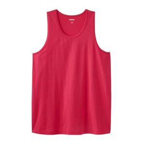 Plus Size Women's Shrink-Less™ Lightweight Tank by KingSize in Electric Pink (Size 6XL) Shirt