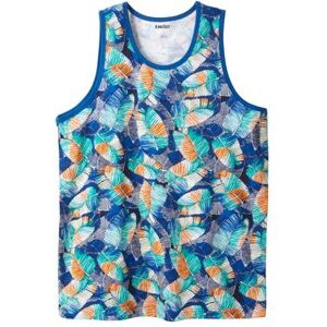 Plus Size Women's Shrink-Less™ Lightweight Tank by KingSize in Cobalt Leaf (Size XL) Shirt