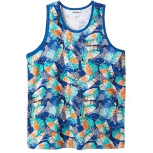 Plus Size Women's Shrink-Less™ Lightweight Tank by KingSize in Cobalt Leaf (Size 3XL) Shirt