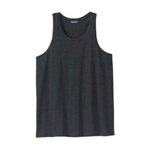 Plus Size Women's Shrink-Less™ Lightweight Tank by KingSize in Heather Charcoal (Size 5XL) Shirt