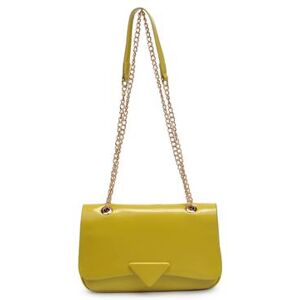 Plus Size Women's Triangle Detail Flap Bag by ELOQUII in Chartreuse (Size NO SIZE)