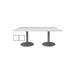 8' x 4' Rectangular Disc Base Conference Table