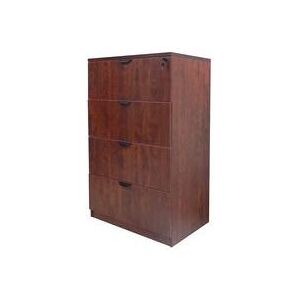 Cherry Laminate 4-Drawer Lateral File