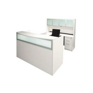 White U-Shaped Reception Desk