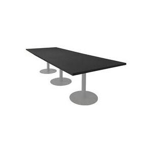 11' x 4' Rectangular Disc Base Conference Table