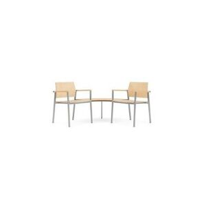 Avon 2-Chairs/Corner Table Set Plywood Back/Seat