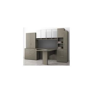 Elite Custom L-Shaped Peninsula Workstation w/Left Return