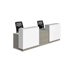 Contrasts Custom 2-Person Reception Desk w/Drawers - 10'W Desk