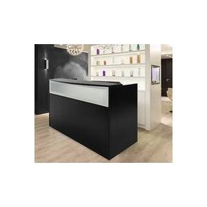 Black Salon Reception Desk Shell - Drawers Sold Separately