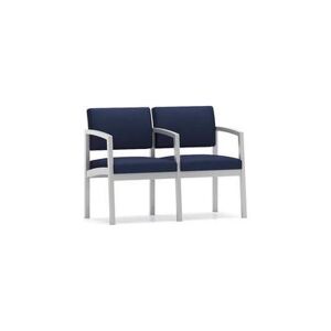 Lenox Steel 2-Seat Sofa w/Center Arm in Standard Fabric/Vinyl