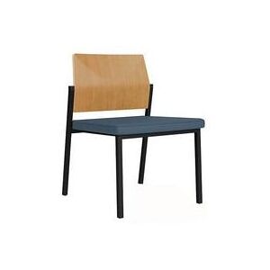 Avon Plywood Back / Fabric Seat Stackable Armless Chair - Standard Fabric or Vinyl