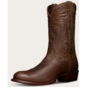 "Tecovas Men's The Cartwright Cowboy Boots, Round Toe, 12"" Shaft, Cafe, Goat, 1.5"" Heel, 8 D"