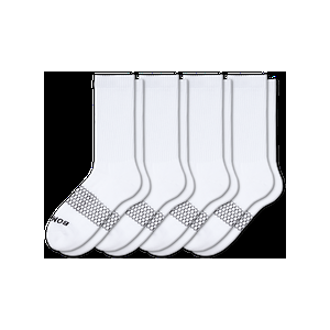 Men's Solids Calf Sock 4-Pack - White - Large - Bombas