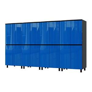 Contur Cabinet 10' Premium Santorini Blue Garage Cabinet System