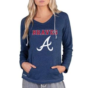 MLB Mainstream Women's Long Sleeve Hooded Top (Size XL) Atlanta Braves, Cotton,Polyester,Rayon