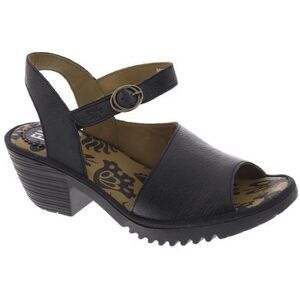 Fly London Wely - Womens Euro 40 US 9 - 9.5 Black Sandal Medium