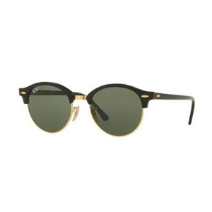 Ray-Ban RB4246 Clubround Sunglasses Black Frame Green Lenses 901-51