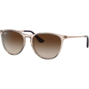 Ray-Ban Junior Erika RJ9060S Sunglasses Gradient Brown Lenses Transparent Light Brown 50 RJ9060S-710813-50