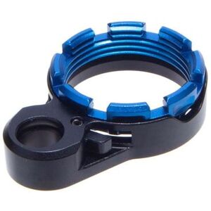 Fortis Manufacturing LE Lightweight Enhanced AR15 End Plate System K2 Locking Lever Blue Castle Nut LE-BLK-K2-BLU