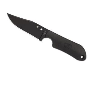 Spyderco Street Beat Lightweight Plain Edge Fixed Blade Knife FRN Black Black Blade FB15PBBK