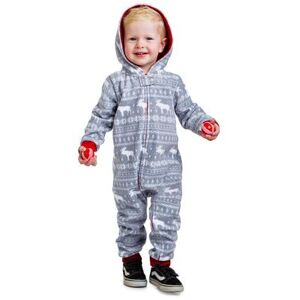 Tipsy Elves Baby / Toddler Grey Moose Jumpsuit