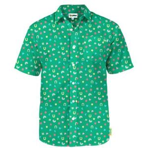 Tipsy Elves Men's Lucky Charmer Button Down Shirt