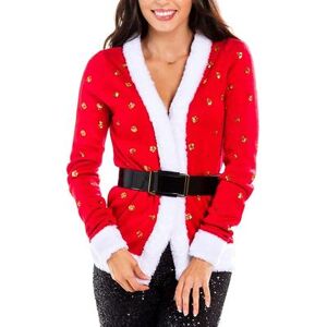 Tipsy Elves Women's Mrs. Claus Cardigan Sweater