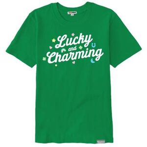 Tipsy Elves Women's Lucky and Charming Oversized Boyfriend Tee