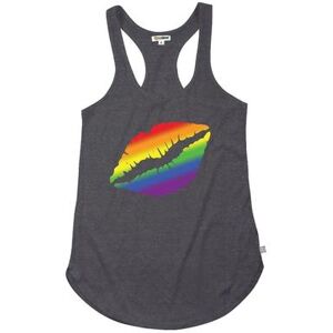 Tipsy Elves Rainbow Kiss Racerback Tank Top