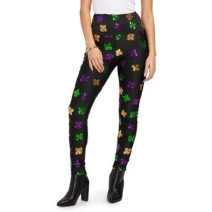 Tipsy Elves Flashy Fleur De Lis Sequin Leggings