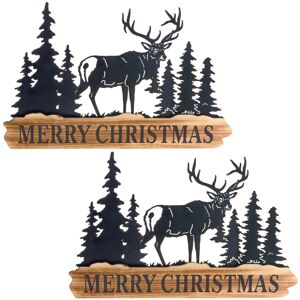 Merry Christmas Sign (Set of 2) - 18 18