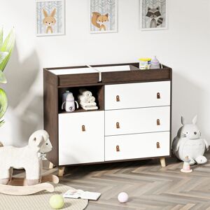 Timechee Changing Tables for Infants Babies with Diaper Changing Pad Dresser 4-drawer