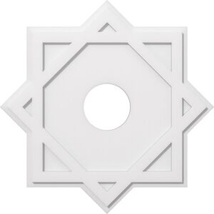 Ekena Millwork Axel Architectural Grade PVC Contemporary Ceiling Medallion 28.0 In. X 1.0 In. X 28.0 In.