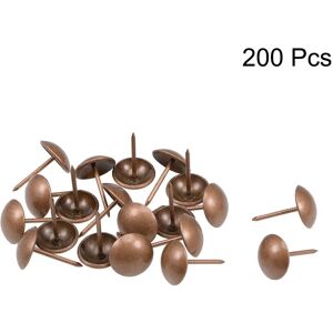 Unique Upholstery Nails Tacks Round Thumb Push Pins Copper Tone 200 Pcs 14mm x 20mm