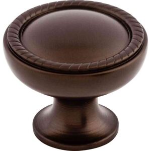 Top Knobs Emboss 1-1/4 Inch Mushroom Cabinet Knob from the Oil Rubbed 1.0 In. L X 1.0 In. W X 1.0 In. H