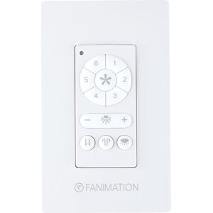 Fanimation Ceiling Fan Wall Control - 6 Speed DC Motor Fan and Downlight - White N/A