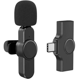 Yiwa 2.4GHz Wireless Lavalier Microphone Type-C Noise Reduction Mic 0.04 In. L X 0.04 In. W X 0.04 In. H