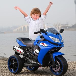 COFFAS Christmas Gift: 12V Ride-On Motorcycle for Kids with Light-Up Wheels, Bluetooth, and Engine Sounds 41.5 In. L X 19.0 In. W X 30.0 In. H