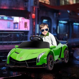 Aosom Lamborghini Veneno Licensed Kids Electric Car with Bluetooth, 12V Ride on Car with Butterfly Doors 43.75 In. W X 17.75 In. H X 24.0 In. D