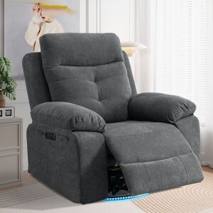 VANTOUL 270° Swivel Power Recliner Chair with Bluetooth Speaker,LED,Type C N/A
