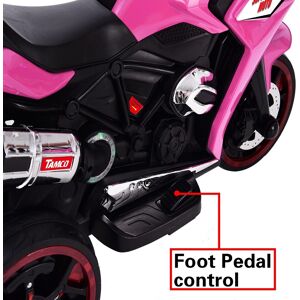 COFFAS Christmas Gift: 12V Ride-On Motorcycle for Kids with Light-Up Wheels, Bluetooth, and Engine Sounds 41.5 In. L X 19.0 In. W X 30.0 In. H