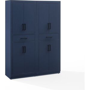 Crosley Furniture Crosley Isla 2-Piece Kitchen Storage Pantry Set- 2 Pantries 47.5 In. W X 67.75 In. H X 15.0 In. D