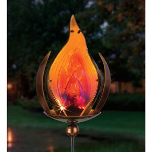 The House of Awareness Set of 2 Bronze Blaze Solar Stakes - Multi-Color