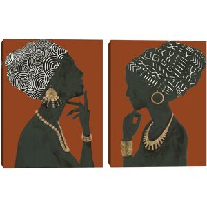 Masterpiece Art Gallery Graceful Majesty Spice I-II by Emily Adams Canvas Art Prints 18x24x2
