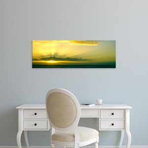 Easy Art Prints Panoramic Image 'Sunset over the Pacific ocean, La Jolla, San Diego, California' Canvas Art 8 x 24